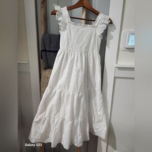 White eyelet dress